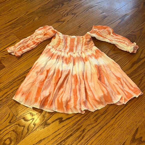 Misa Elle Girl’s Orange Tie Dye Dress Size 14 - Picture 1 of 5